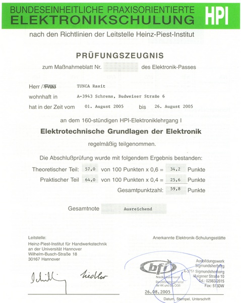 Diploma / Mezuniyet belgesi