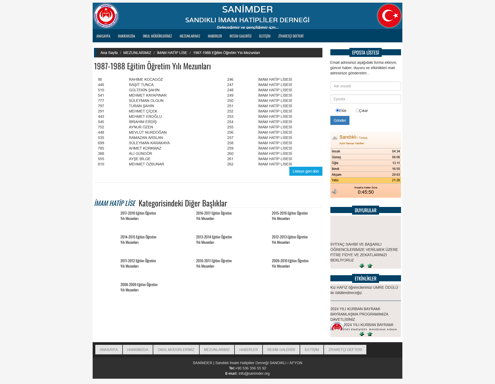 Diploma / Mezuniyet belgesi